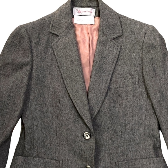 Evan Picone Wool Blazer Union Made USA Saks Fifth Avenue Vintage Size 8 - Picture 2 of 9